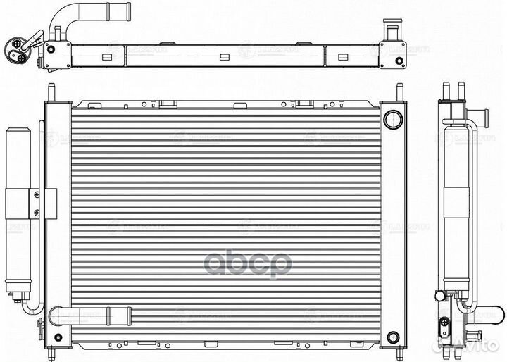 LRC 1402 Радиатор nissan note (06) /micra (02)