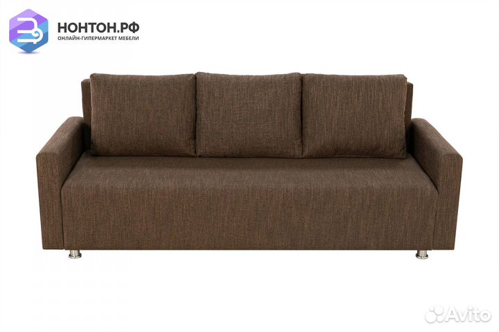 Диван еврокнижка Олимп коричневый