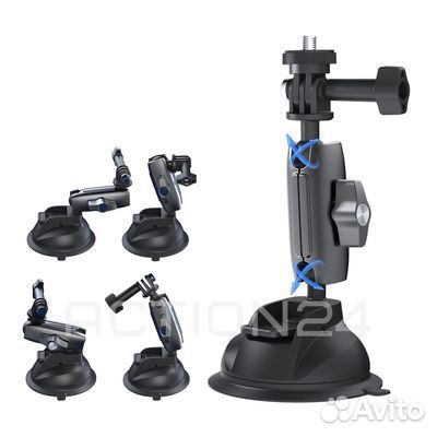 Крепление Telesin на присоске для экшн камеры (с д