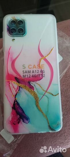 Селиконовый чехол на samsungА12,М12 4G