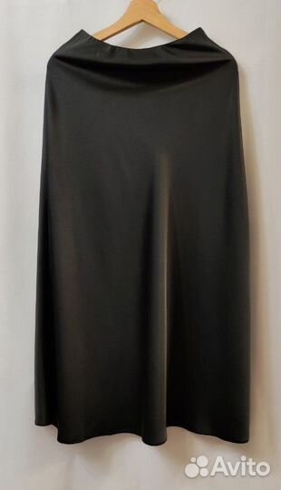 Юбка женская атласная черная