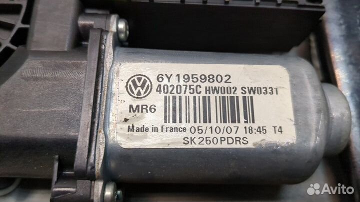 Стеклоподъемник электрический левый передний Skoda Fabia, 2007