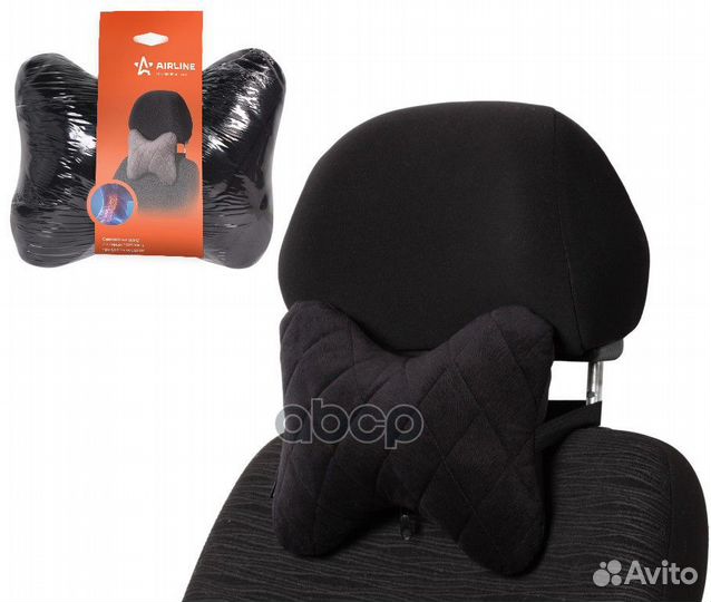 Подушка-косточка на подгол.Алькантара, 1 шт., ч