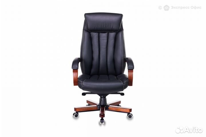 Кресло для руководителя Бюрократ T-9922walnut/blac