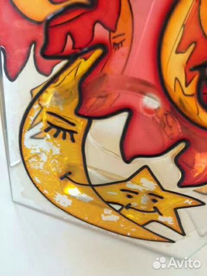 Подсвечник/ витражная роспись