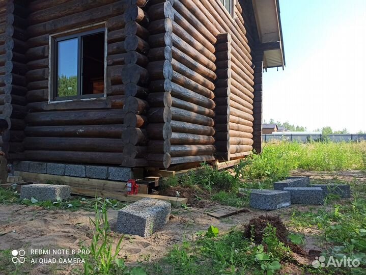 Подъем домов замена венцов