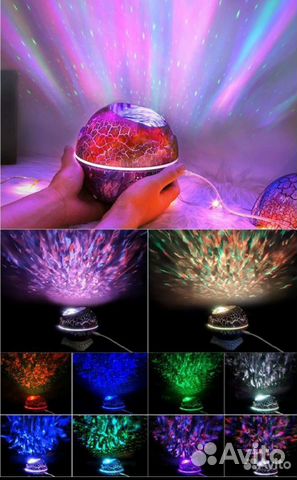 Музыкальный ночник проектор 