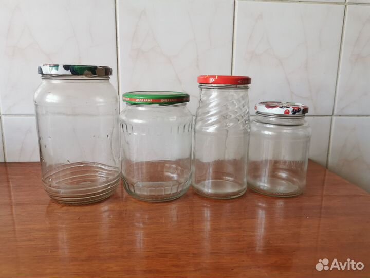 Банки стеклянные 1л, 0.7л, 0.5л