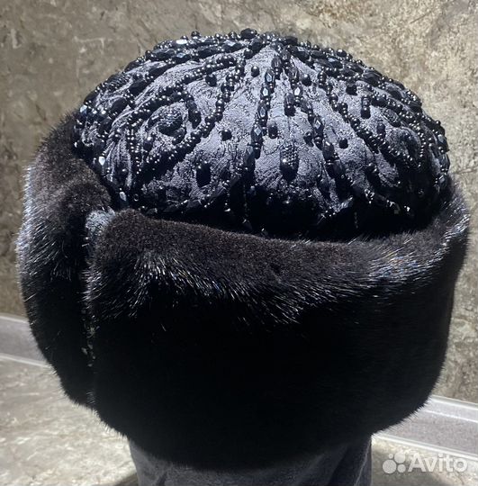 Женская шапка кубанка норка