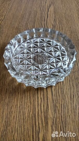 Стекло хрусталь пепельница