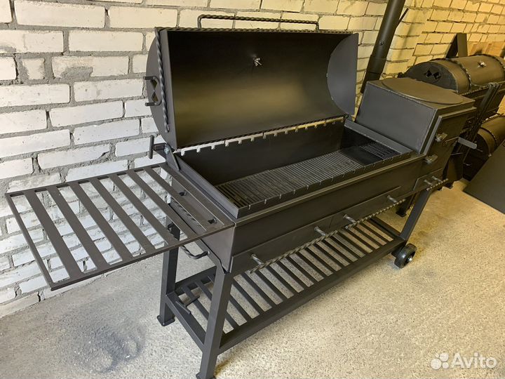 Мангал гриль казан 5 мм с зольными ящиками