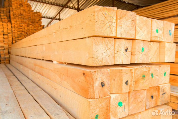 Брус от производителя 150х150мм, 1-2сорт, гост