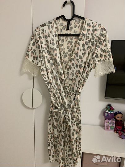 Халат женский шелковый