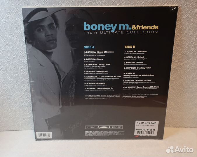 Пластинка Boney M Their Ultimate Collection новая
