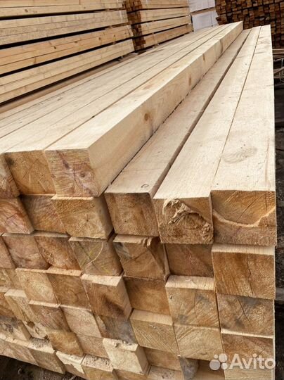 Брус обрезной 100х100х6000мм от производителя