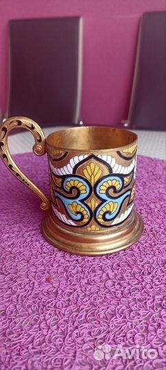 Подстаканник эмаль СССР