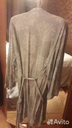 Домашний халат, мягкий,хлопок, вафельный, размер м