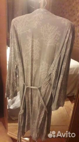 Домашний халат, мягкий,хлопок, вафельный, размер м