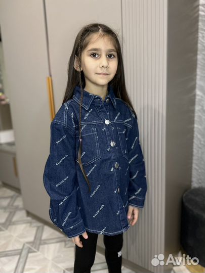 Рубашка джинсовая детская