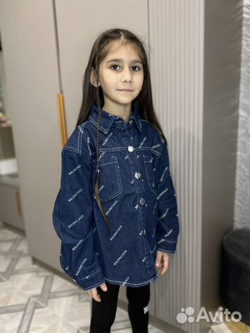 Рубашка джинсовая детская