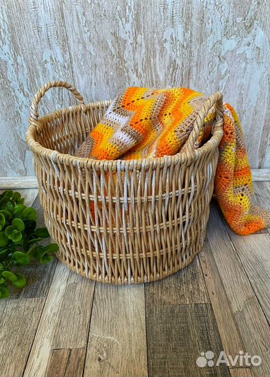 Корзина плетеная в стиле ZaraHome