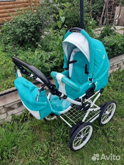 Коляска 2 в 1 Riko Brano Ecco Prestige бирюза