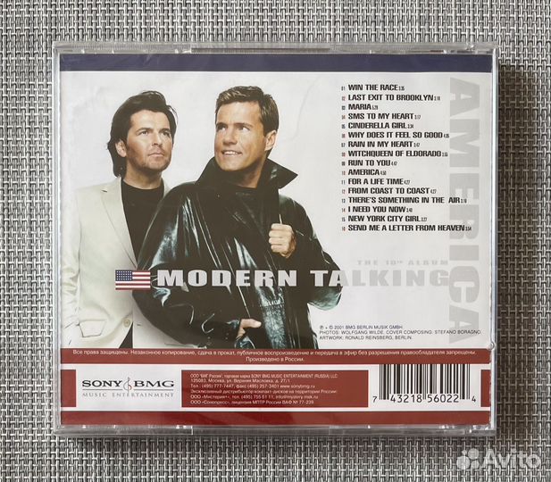 Modern Talking - America The 10th Album CD Rus