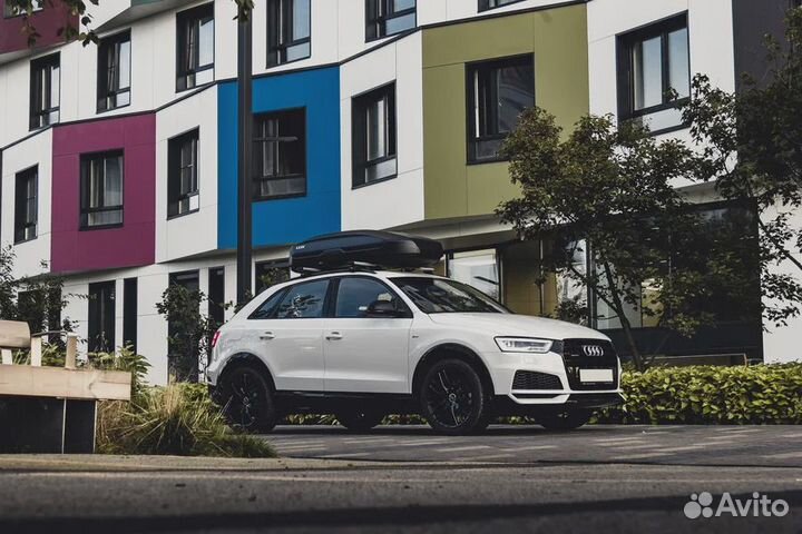 Бокс/кофр на крышу LUX tavr 175 черный глянец 450л