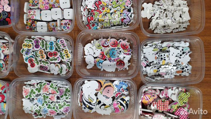 Пуговицы деревянные