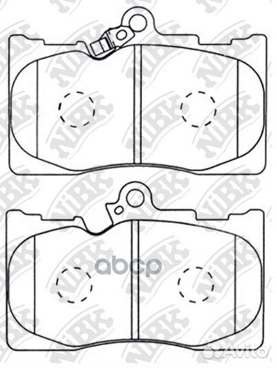 Колодки тормозные дисковые перед PN1547 NiBK