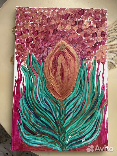 Интерьерная картина ручная работа