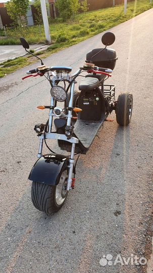 Электробайк Citycoco ws-pro+ trike 3000w