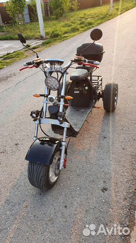 Электробайк Citycoco ws-pro+ trike 3000w