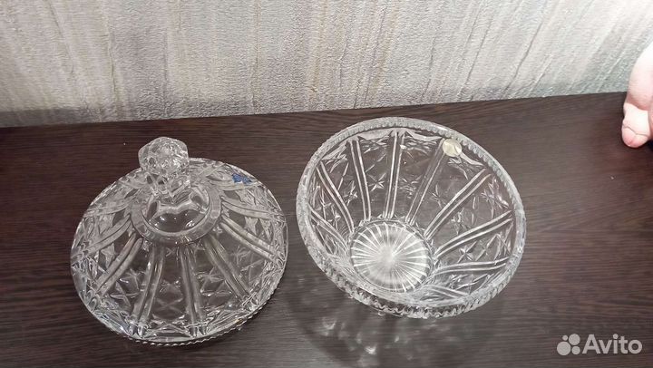 Конфетница хрусталь СССР