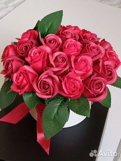 Букет из мыльных роз