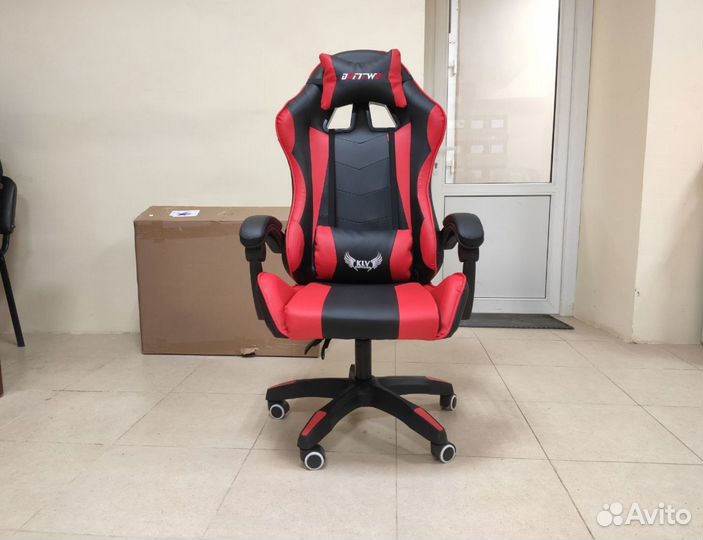 Игровое геймерское кресло компьютерное с массажем
