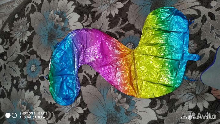 Шар фольгированный цифра 2