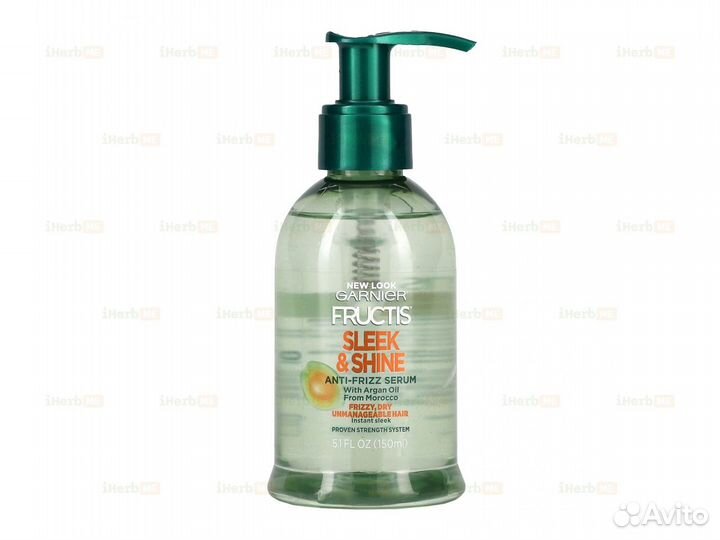 Fructis, Sleek & Shine, сыворотка против пушения в