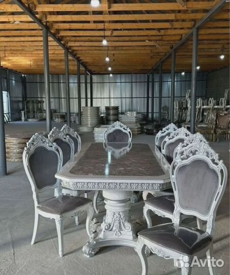 Обеденная группа стол и стулья премиум качества
