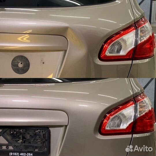 Удаление вмятин без покраски