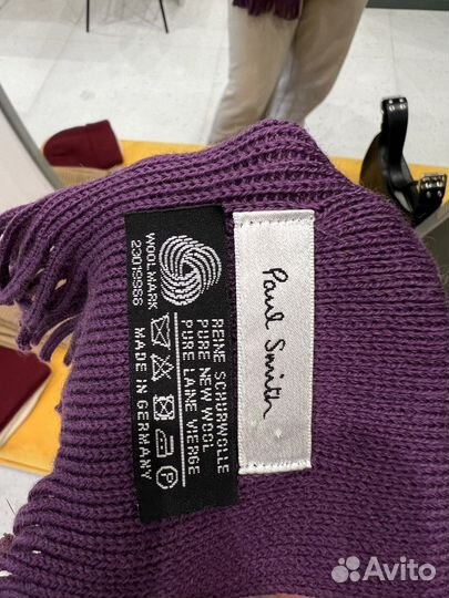 Paul smith шарф шерсть