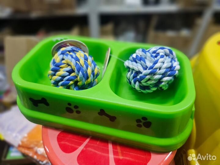 Мячик вязанный игрушка для собак