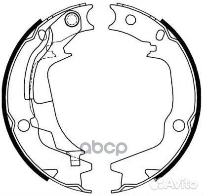 Колодки торм.бараб.168x32 4244.00 Remsa