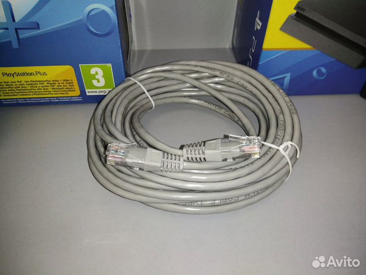 Кабель UTP 10м Патч-корд литой 5bites PUT50-100A 5