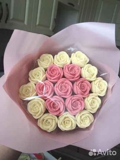 Букет из шоколадных цветов