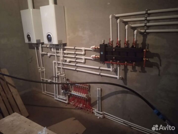 Монтаж отопление.Тёплый пол. Водоснабжение