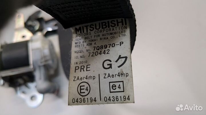 Ремень безопасности левый передний Mitsubishi Lancer 10, 2011