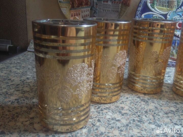 Стаканы позолоченные