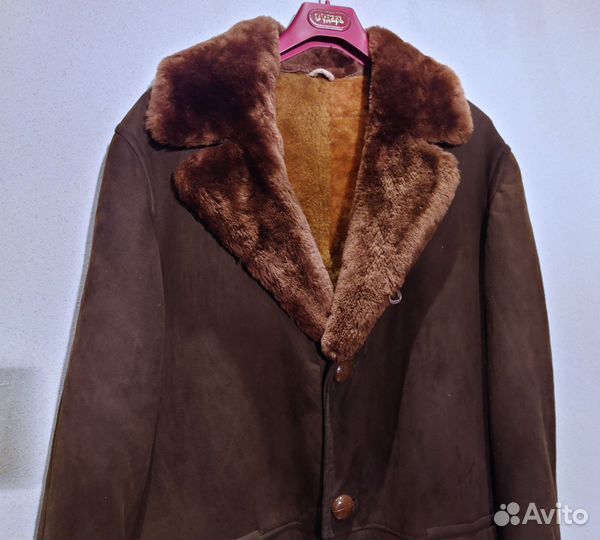 Дубленка натуральная мужская винтаж размер 52 54