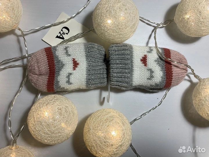 Варежки детские новые C&A до года